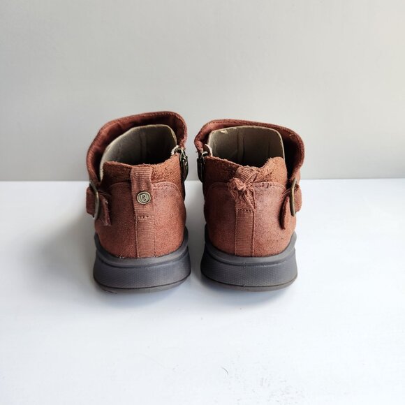 BZees LifeStride Get Going Size 8.5W Brown Slip-On Flat Heel Bootie Memory Foam - Picture 6 of 13